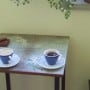 Tisch gestalten, Decoupage, Papier, Balkon